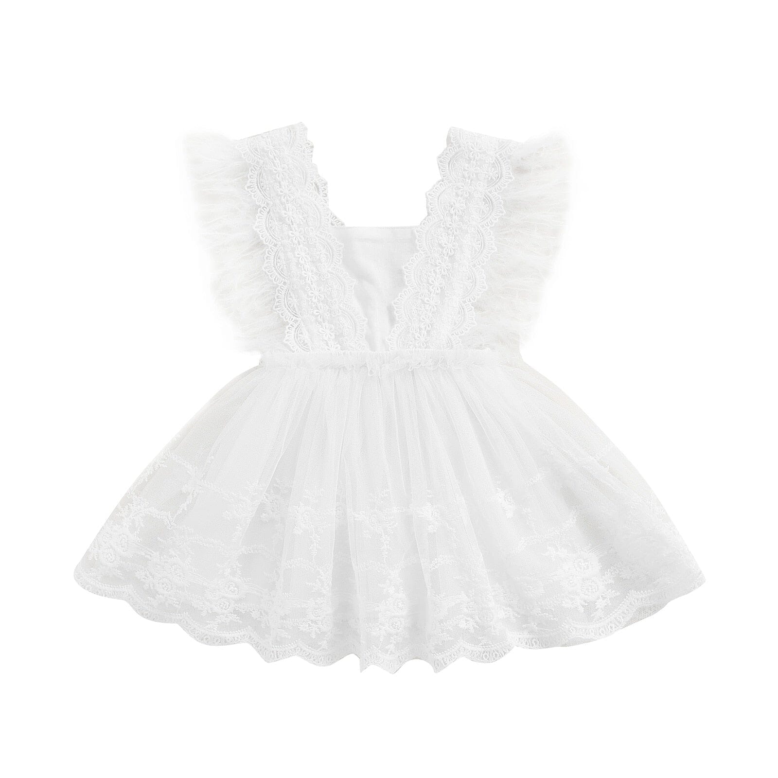 Vestido Infantil Branco Princesa Loja Click Certo 