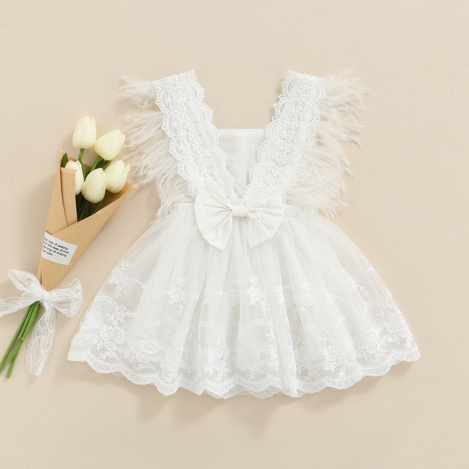 Vestido Infantil Branco Princesa Loja Click Certo 