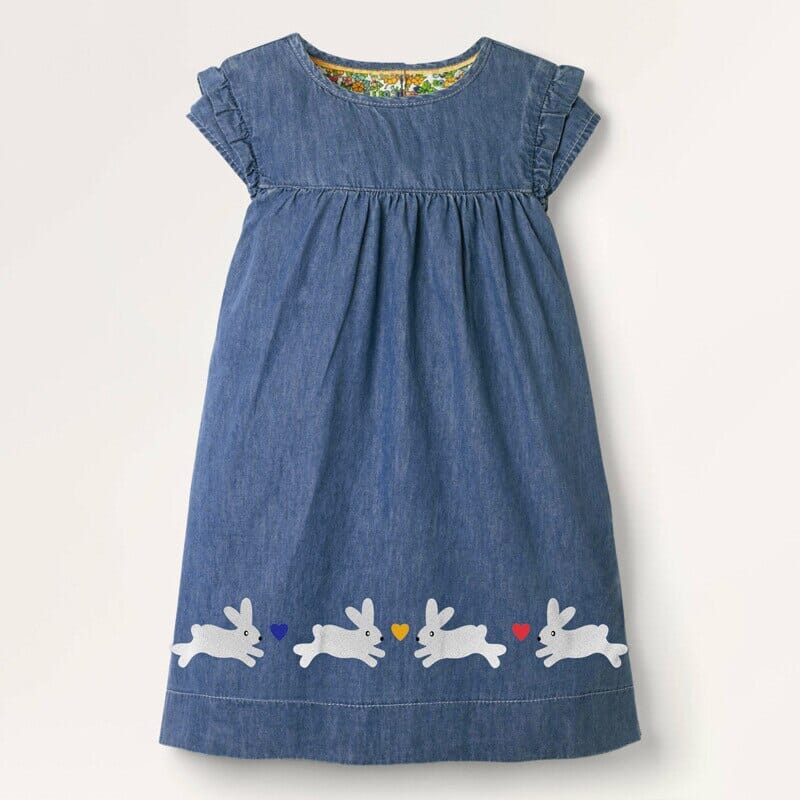 Vestido Infantil Coelhinhos Loja Click Certo 