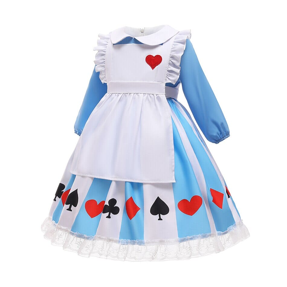 Vestido Infantil de Festa Alice no País das Maravilhas Loja Click Certo 