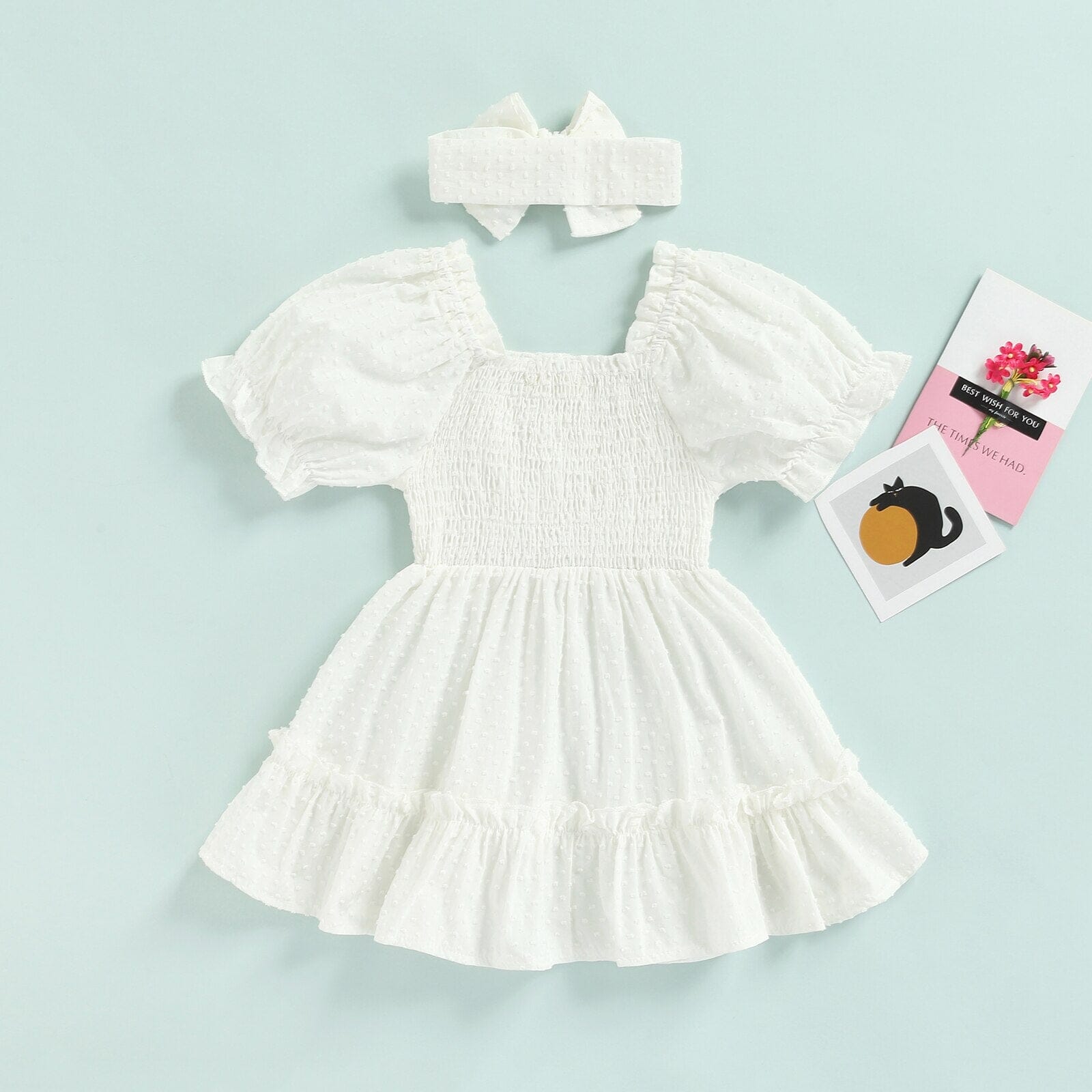 Vestido Infantil Delicado + Faixa Loja Click Certo 