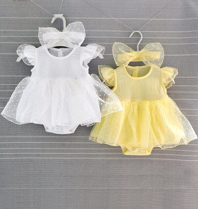 Vestido Infantil Delicado + Faixa Loja Click Certo 