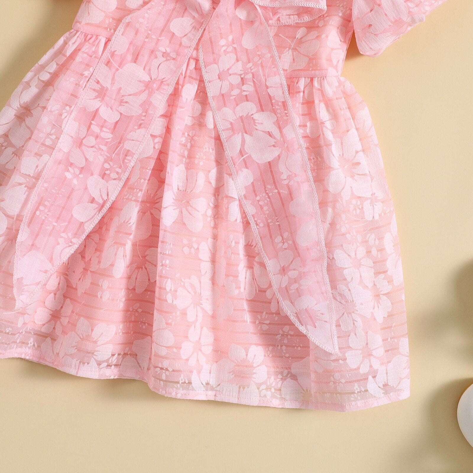 Vestido Infantil Floral Laçinho Loja Click Certo 