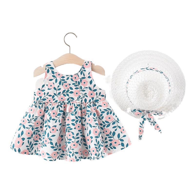 Vestido Infantil Flores + Laço vestido Loja Click Certo 