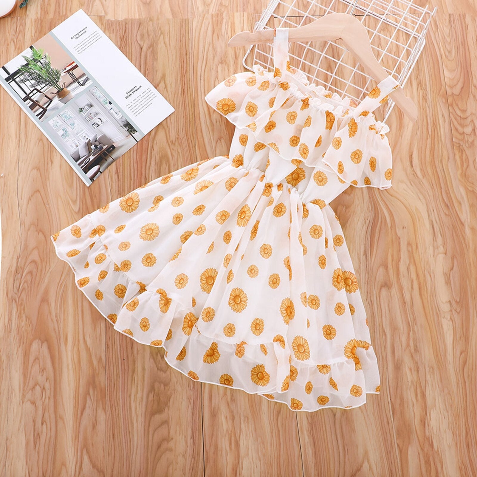 Vestido Infantil Florido vestido Loja Click Certo 