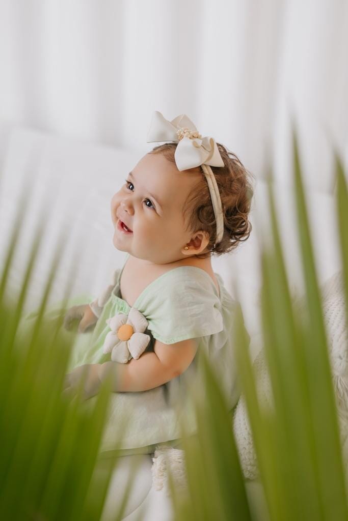 Vestido Infantil Florzinha + Chapéu vestido Loja Click Certo 