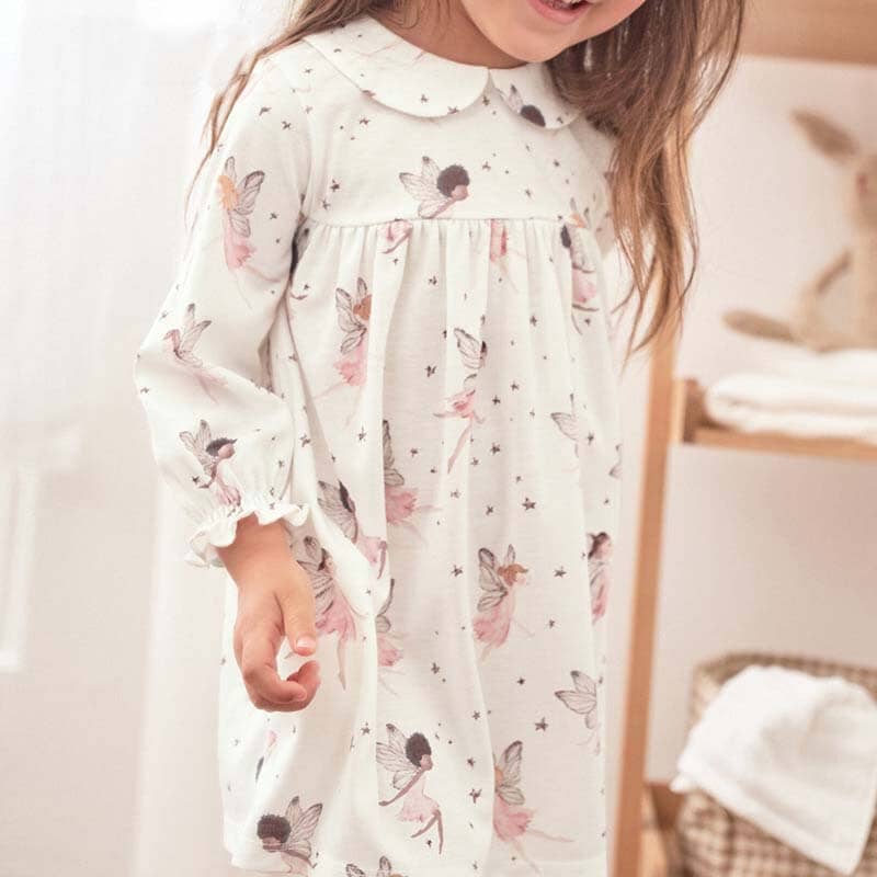 Vestido Infantil Gola Fadinha Loja Click Certo Fadinha 1-2 Anos 