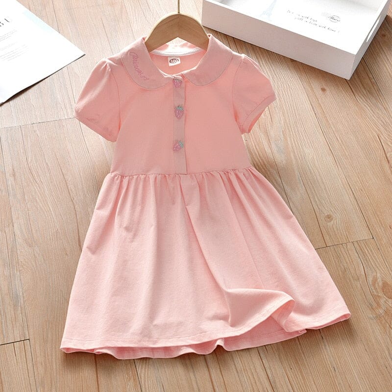 Vestido Infantil Golinha Morangos Loja Click Certo 