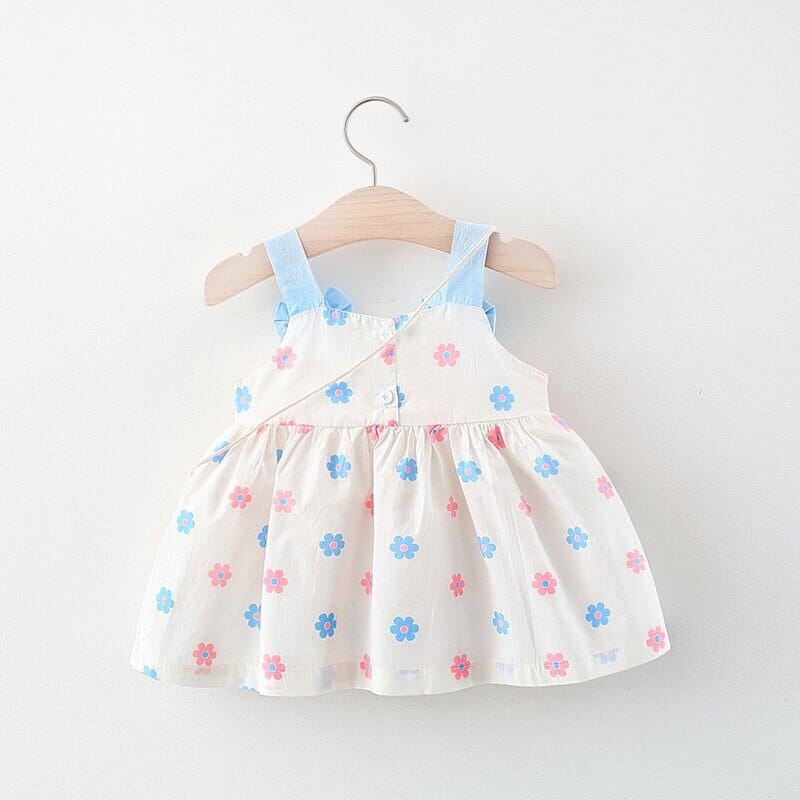 Vestido Infantil Lacinhos e Florzinha Loja Click Certo 