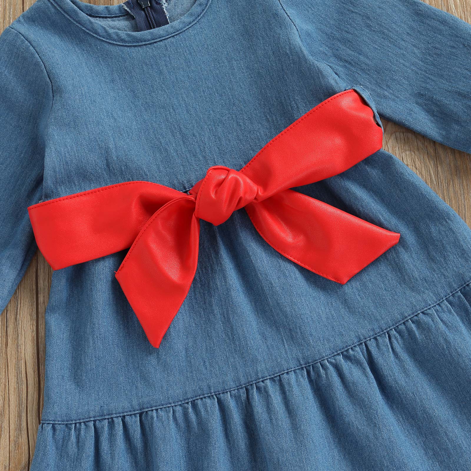 Vestido Infantil Laço Vermelho vestido Loja Click Certo 