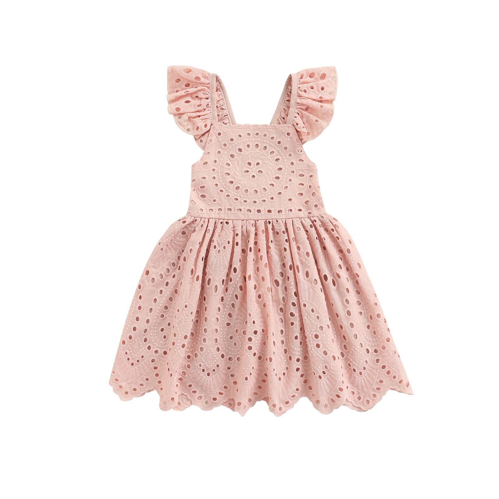 Vestido Infantil Lese vestido Loja Click Certo Rosa 2-3 Anos 54cm 