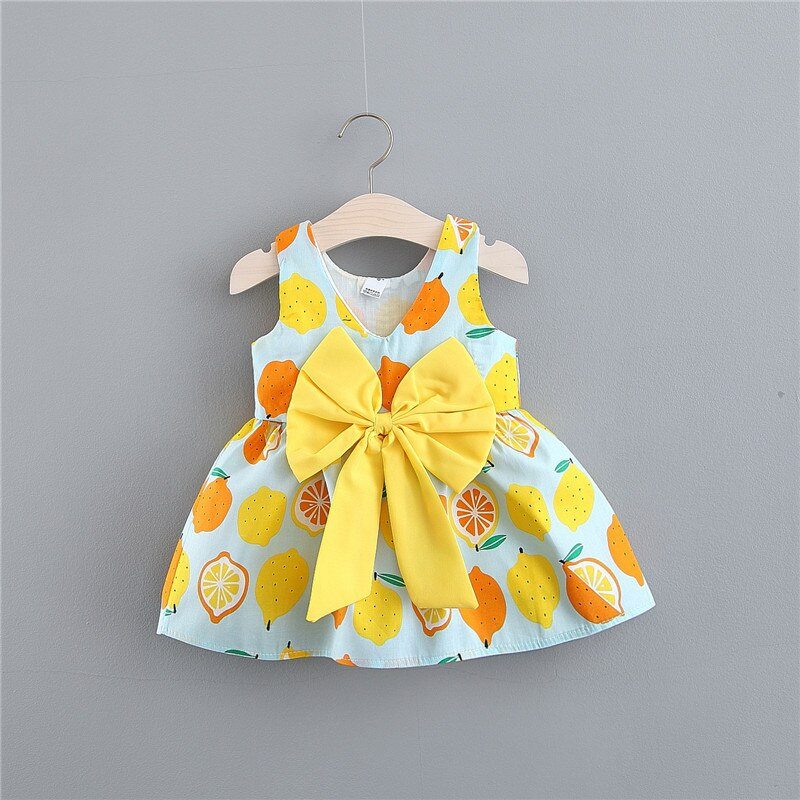 Vestido Infantil Limãozinho vestido Loja Click Certo 