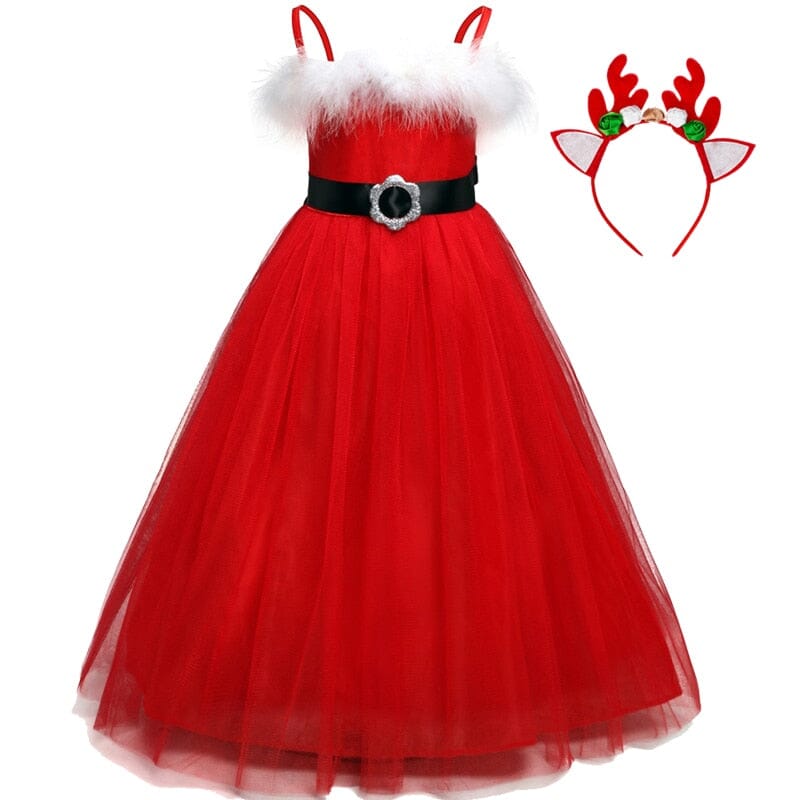 Vestido Infantil Mamãe Noel 0 Loja Click Certo Modelo 1 2-3 Anos 