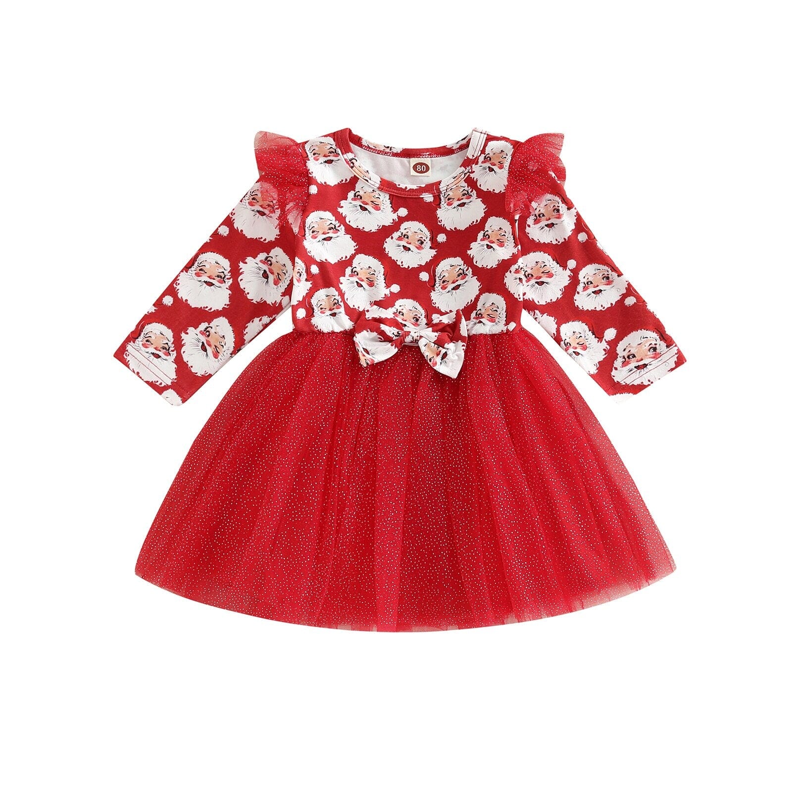 Vestido Infantil Natal Alegre 0 Loja Click Certo Modelo 2 2-3 Anos 