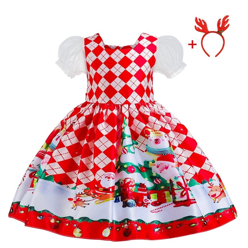 Vestido Infantil Natal Divertido 0 Loja Click Certo 