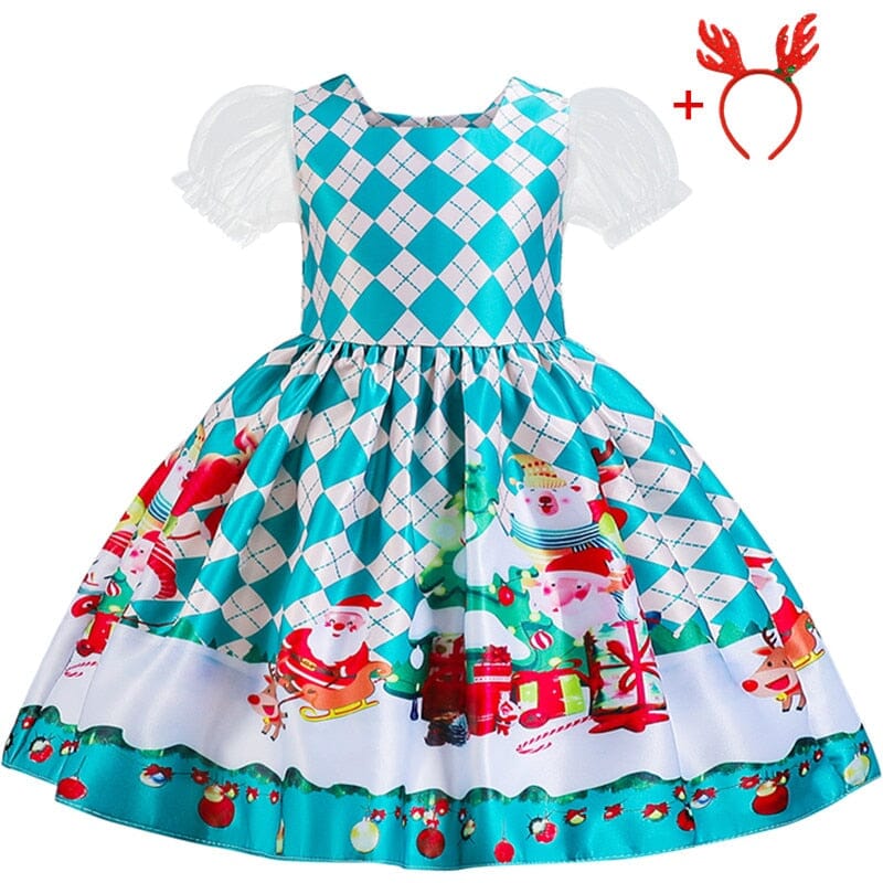 Vestido Infantil Natal Divertido 0 Loja Click Certo 