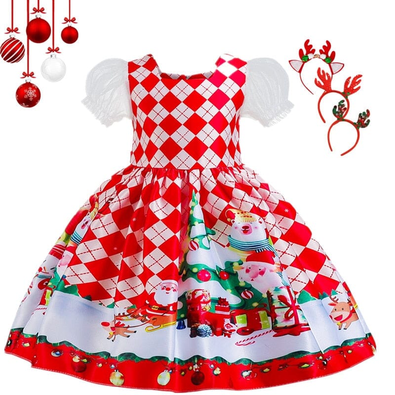 Vestido Infantil Natal Divertido 0 Loja Click Certo 