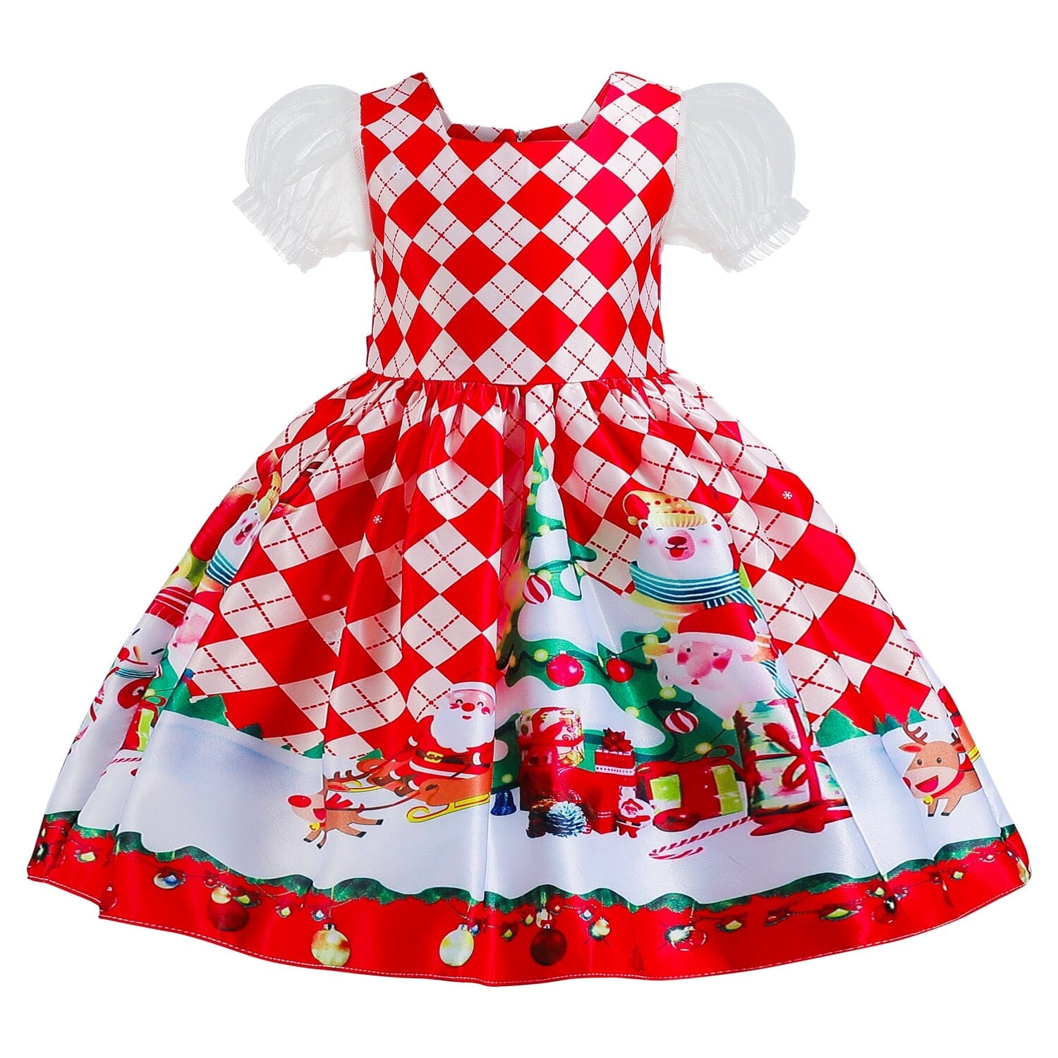 Vestido Infantil Natal Divertido 0 Loja Click Certo 