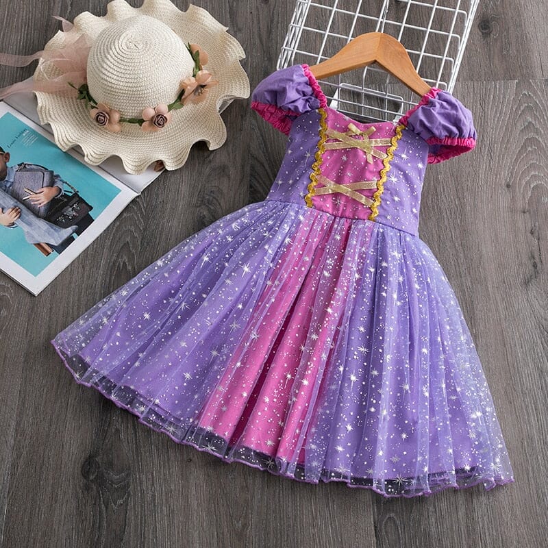 Vestido Infantil Princesa Estrelinhas – Loja Click Certo