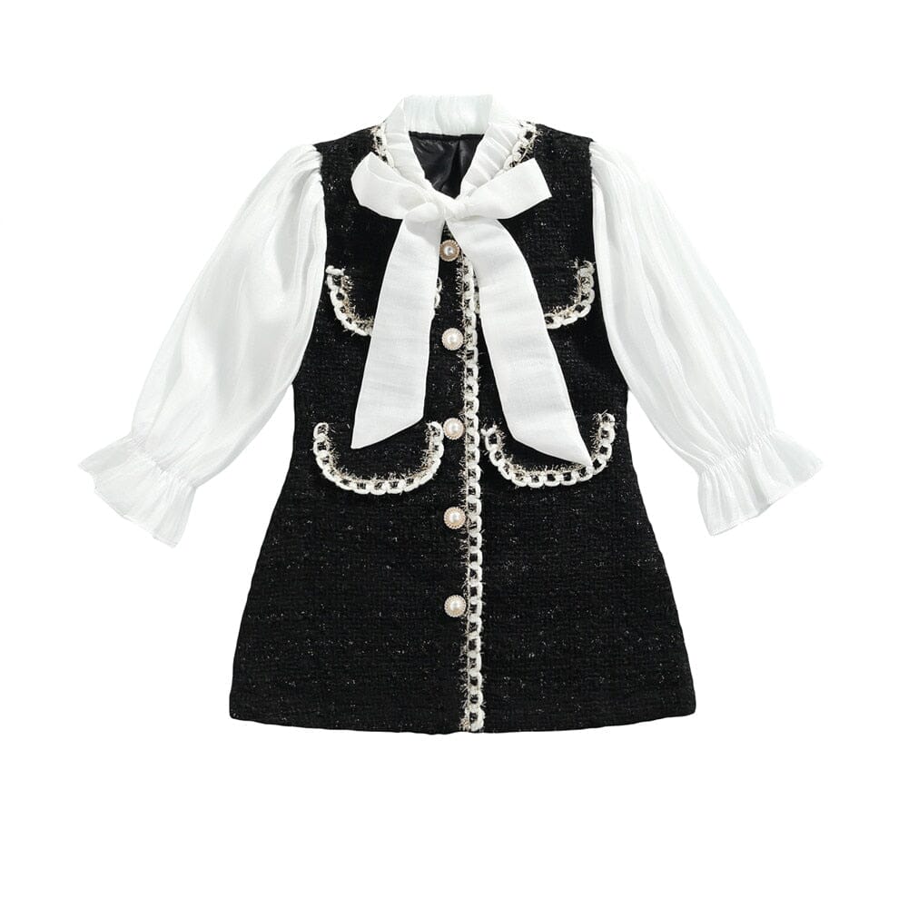 Vestido Infantil Princesa Laçinho Loja Click Certo 1-2 Anos 