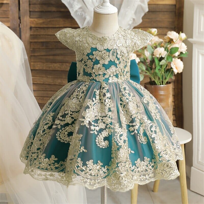 Vestido Infantil Princesa Rendado Luxo Loja Click Certo 