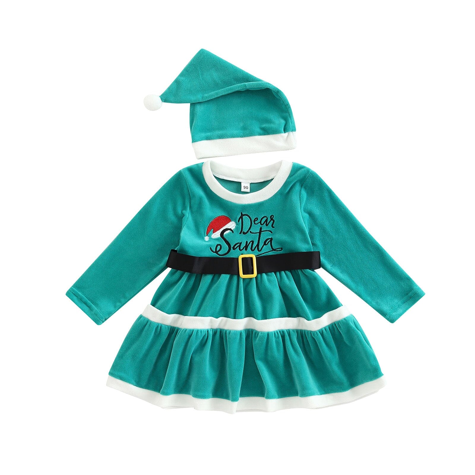 Vestido Infantil "Querido Papai Noel" + Gorro 0 Loja Click Certo 