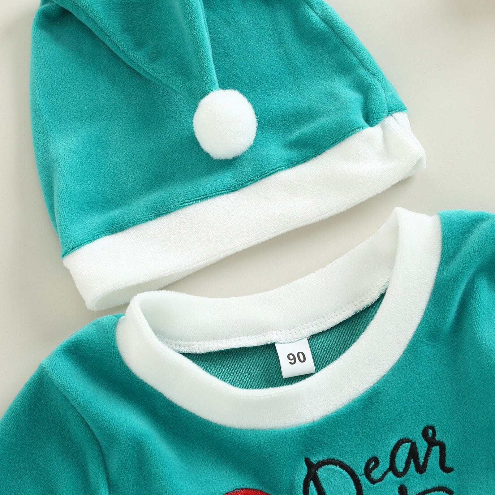 Vestido Infantil "Querido Papai Noel" + Gorro 0 Loja Click Certo 