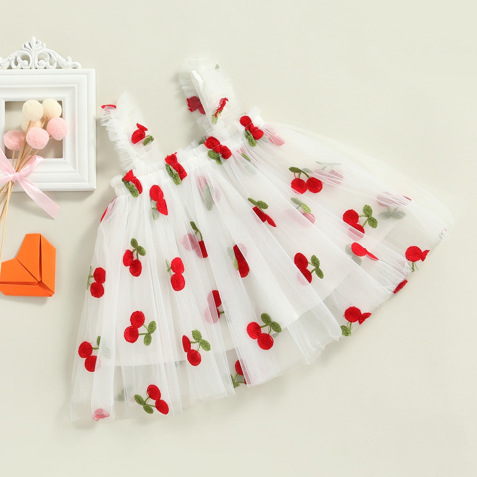 Vestido Infantil Tule Estampas vestido Loja Click Certo 