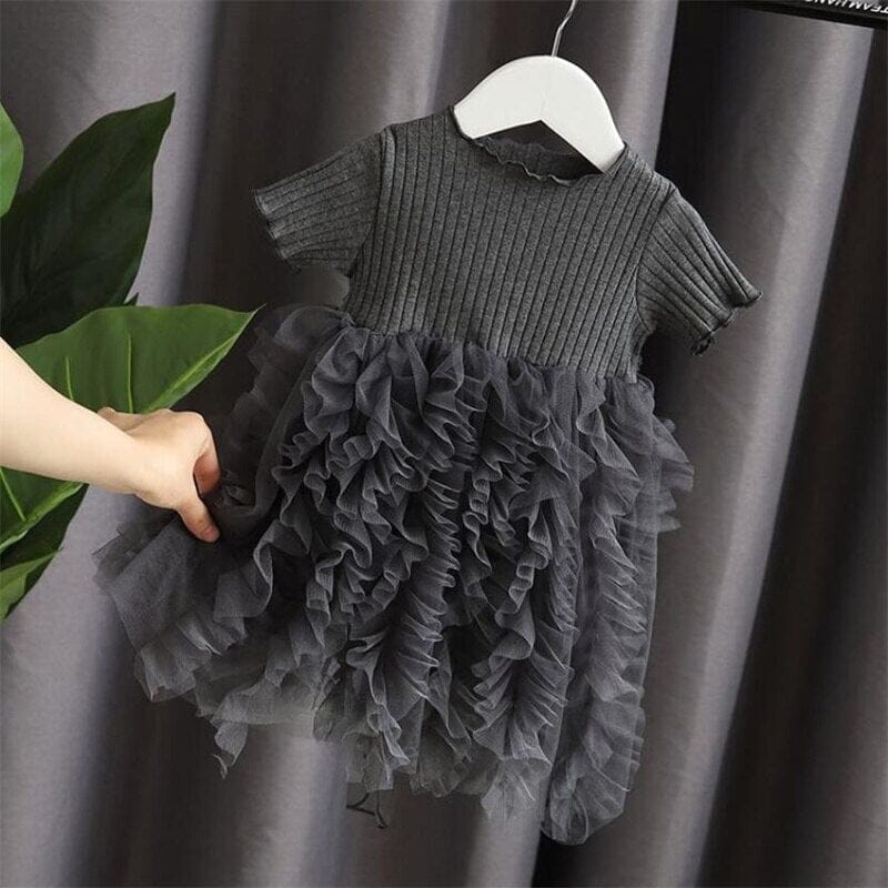 Vestido Infantil Tule Loja Click Certo 