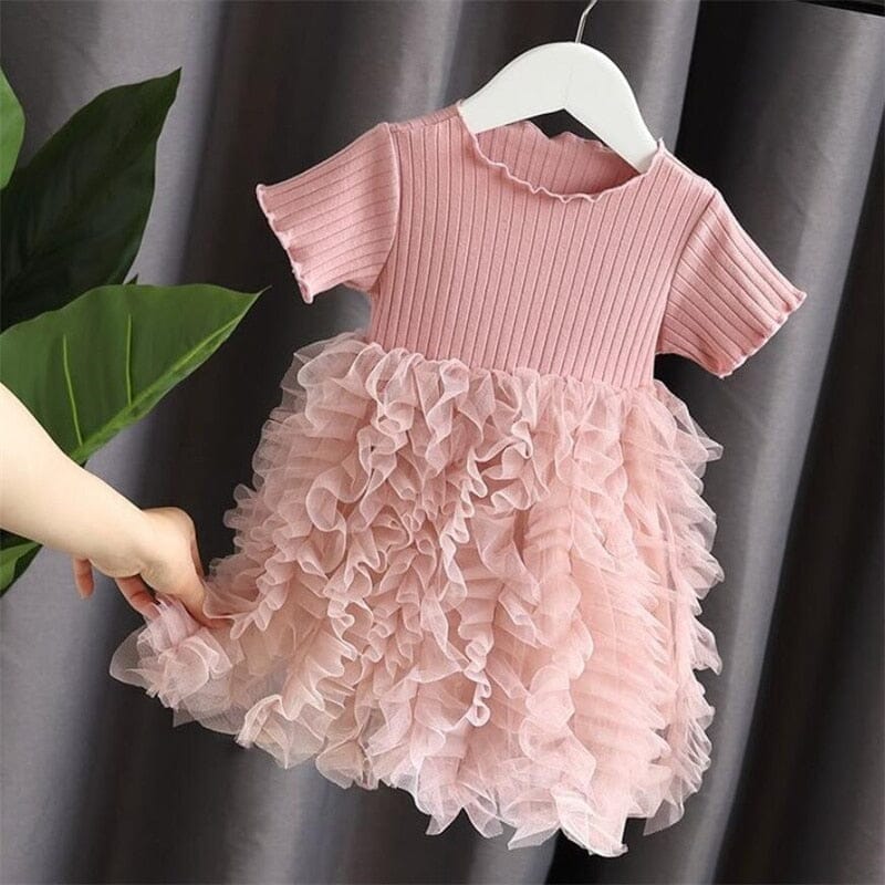 Vestido Infantil Tule Loja Click Certo 