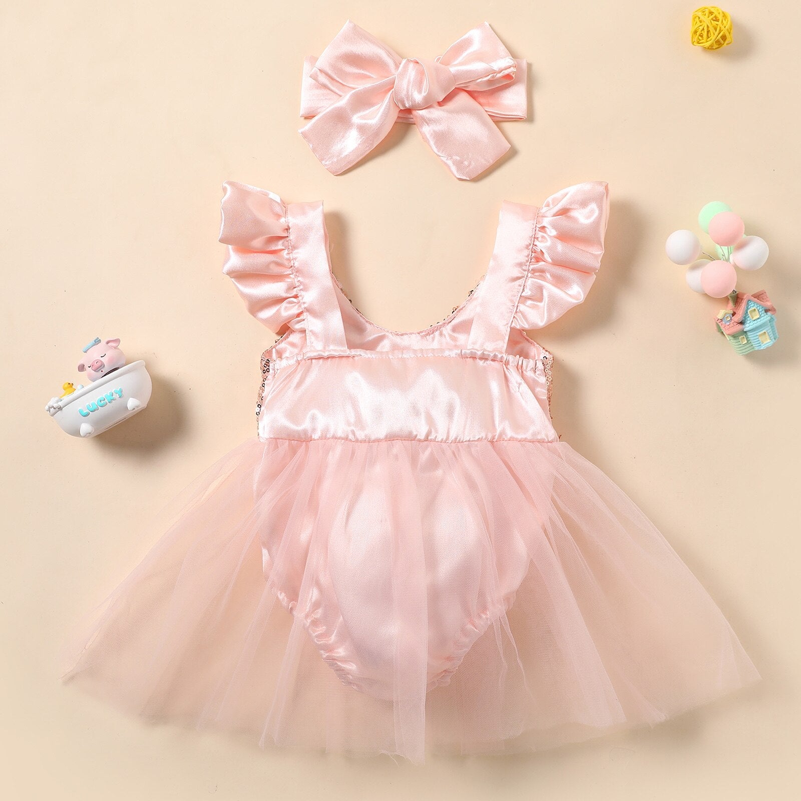 Vestido Infantil Tule Princesa + Laço vestido Loja Click Certo 