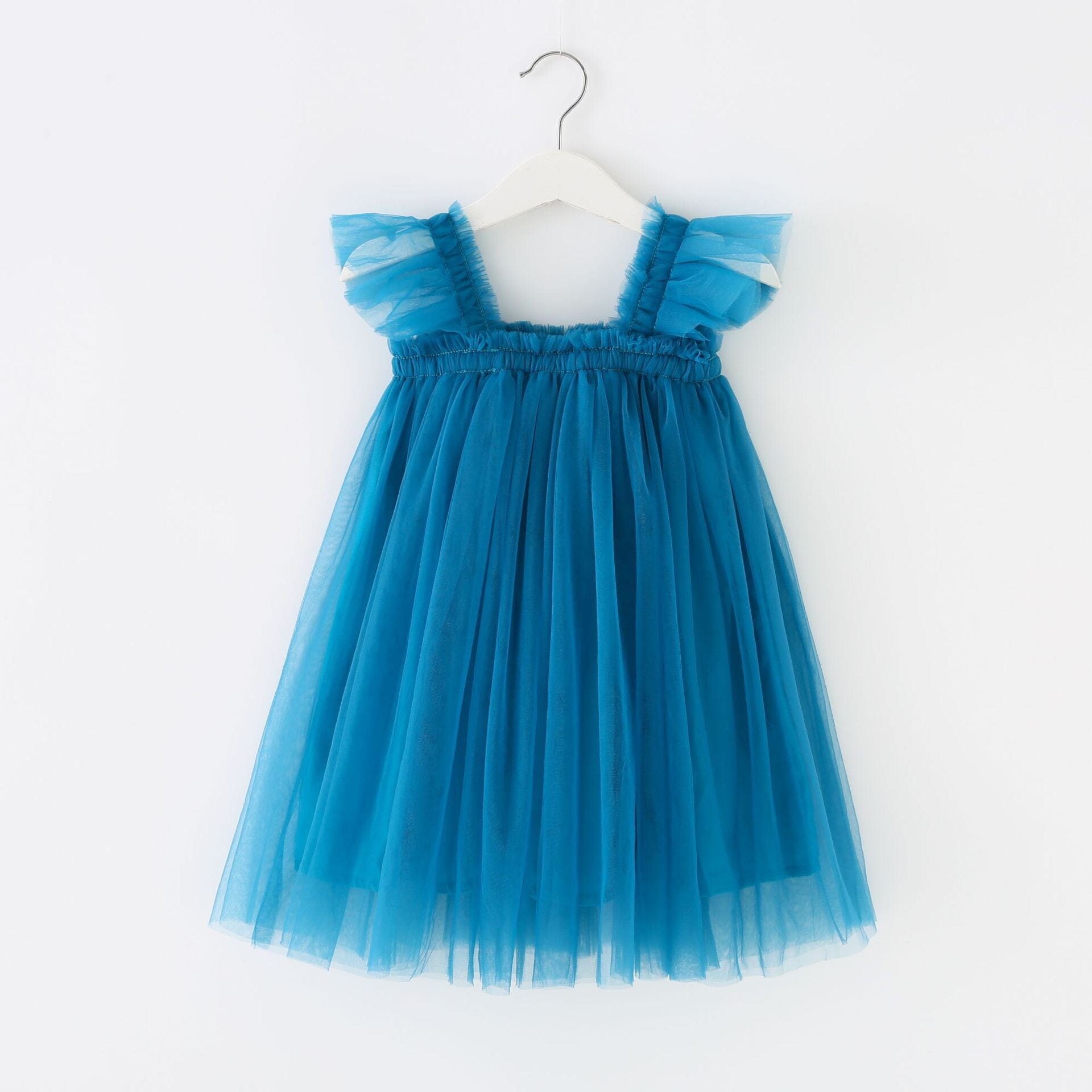 Vestido Infantil Tulezinho Loja Click Certo Azul 6-12 Meses 