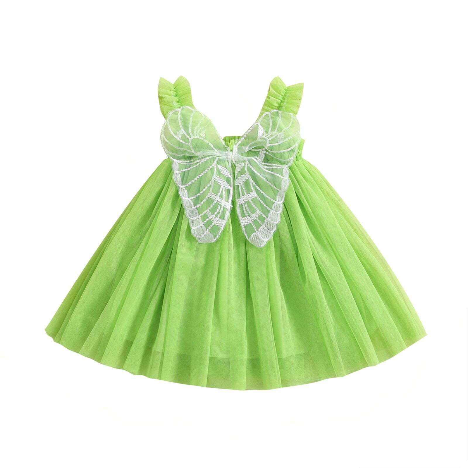 Vestido Infantil Verde Borboleta Loja Click Certo 2-3 Anos 